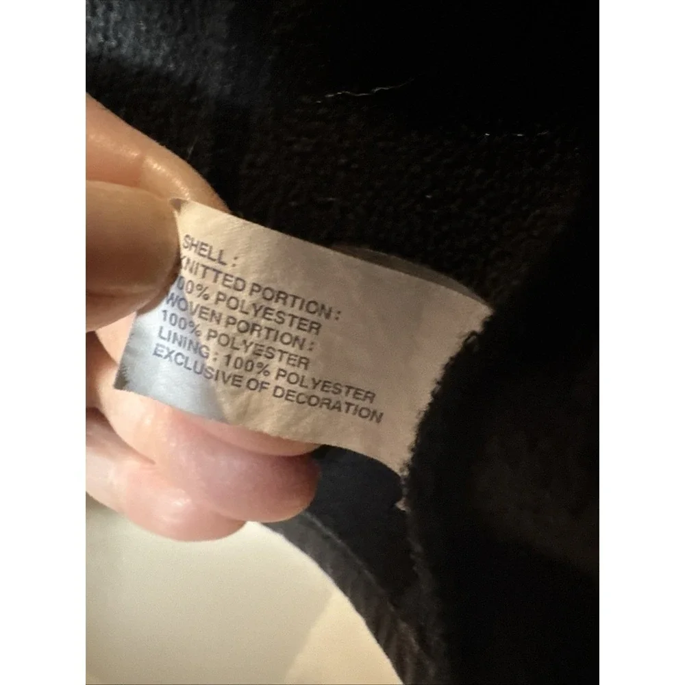 Gap Boys 8 Full Zip Up Jacket Black Polyester